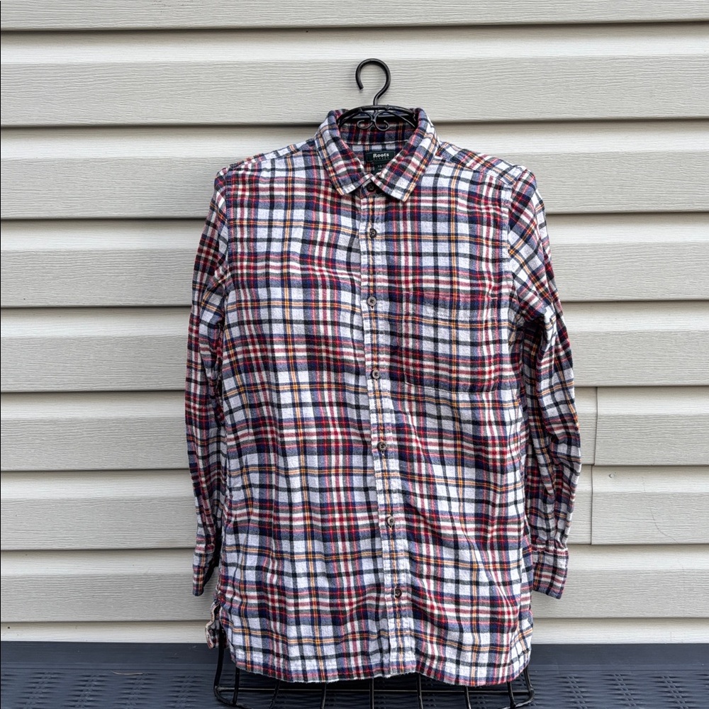 Roots Multicolor Plaid Flannel Shirt